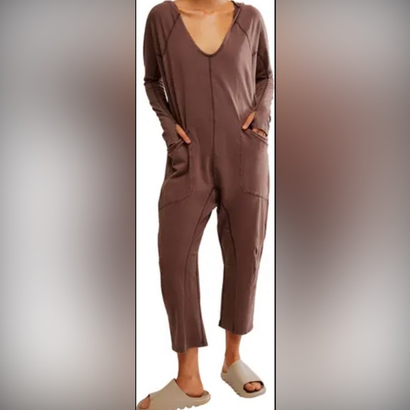 FP Movement by Free People Dark Expresso Hot Shot Jumpsuit - Picture 1 of 7